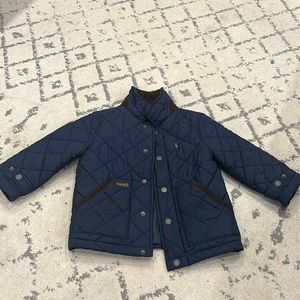 Polo Ralph Lauren Navy Blue Quilted Kids Jacket Size 3T